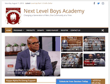 Tablet Screenshot of nextlevelboysacademy.com